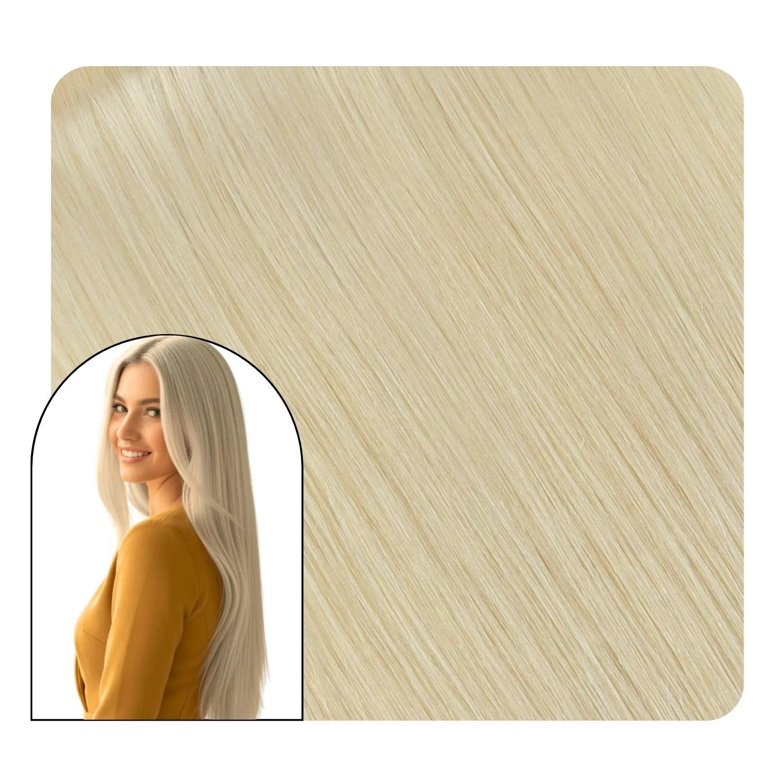 blonde clip in extensions real human hair