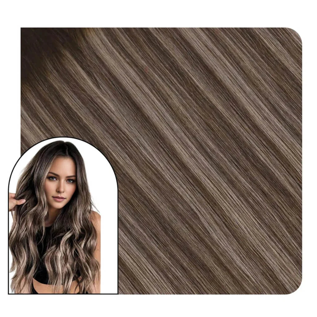 Ugeat 100 percent human hair extensions tape in Virgin Human Hair Wave Tape in Extensions Natural Black Pure  main image 3