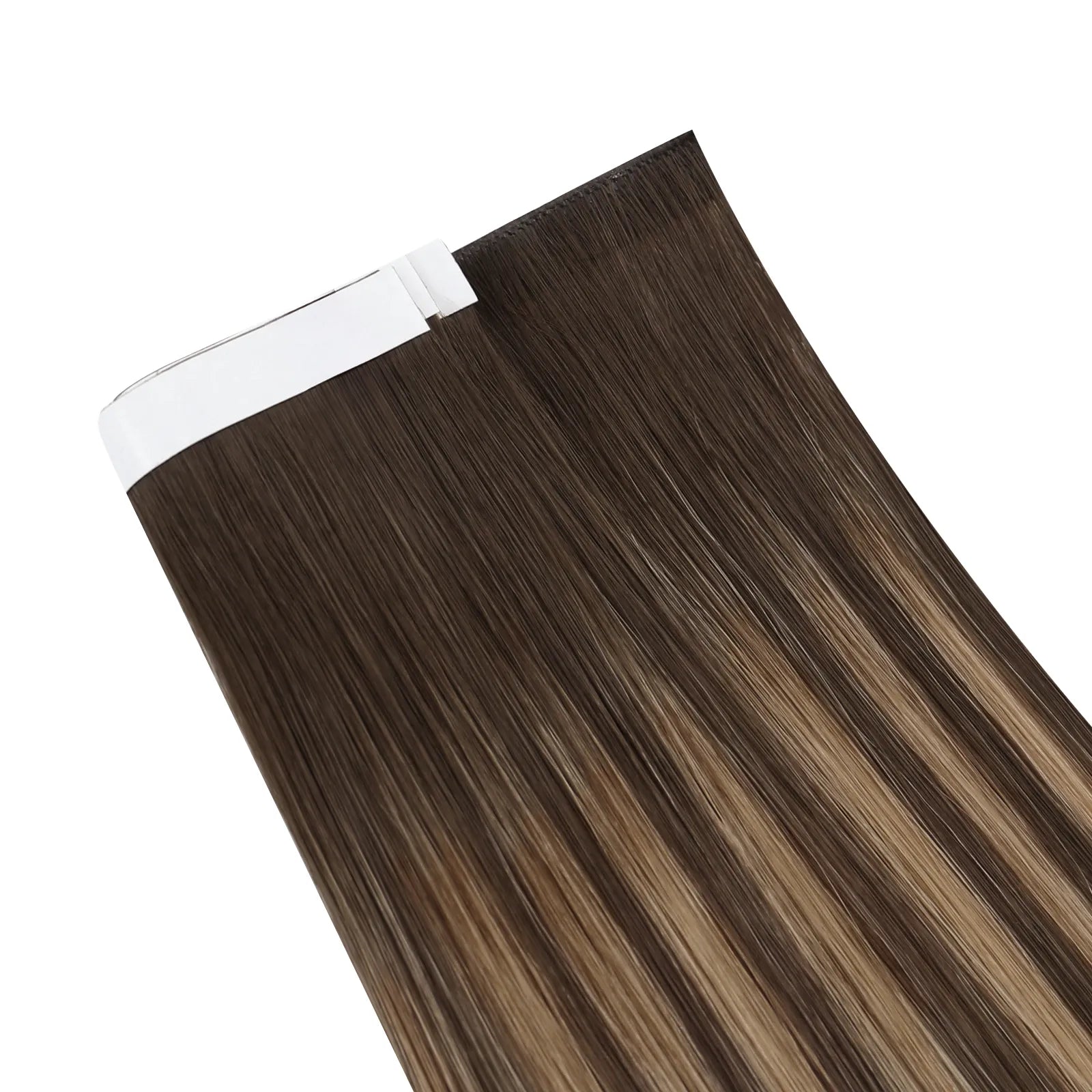 tape in weft hair extensions virgin human hair brown for thin hair