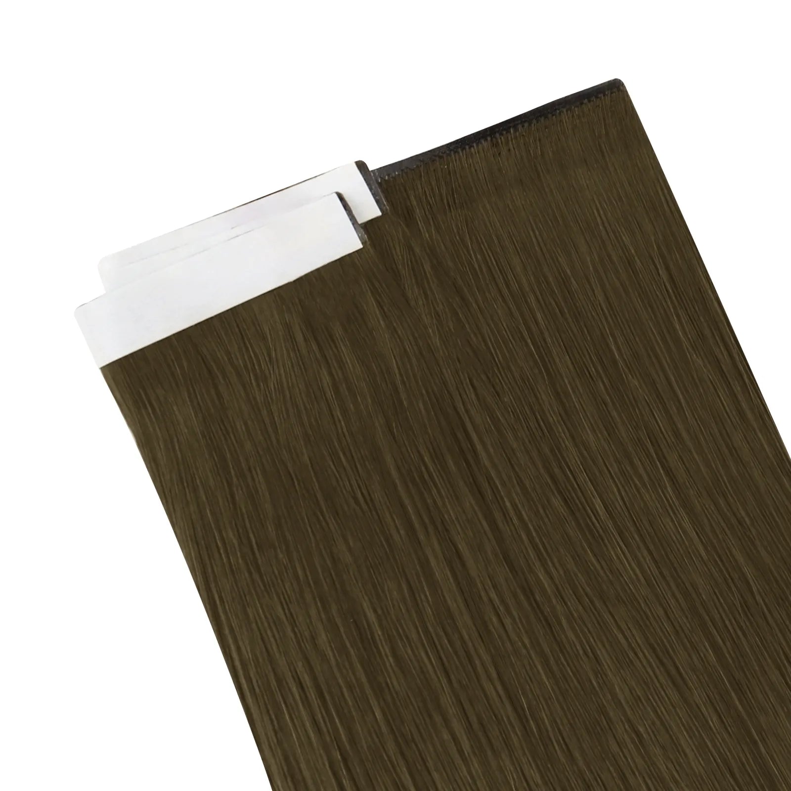 tape in weft hair extensions virgin human hair brown for thin hair