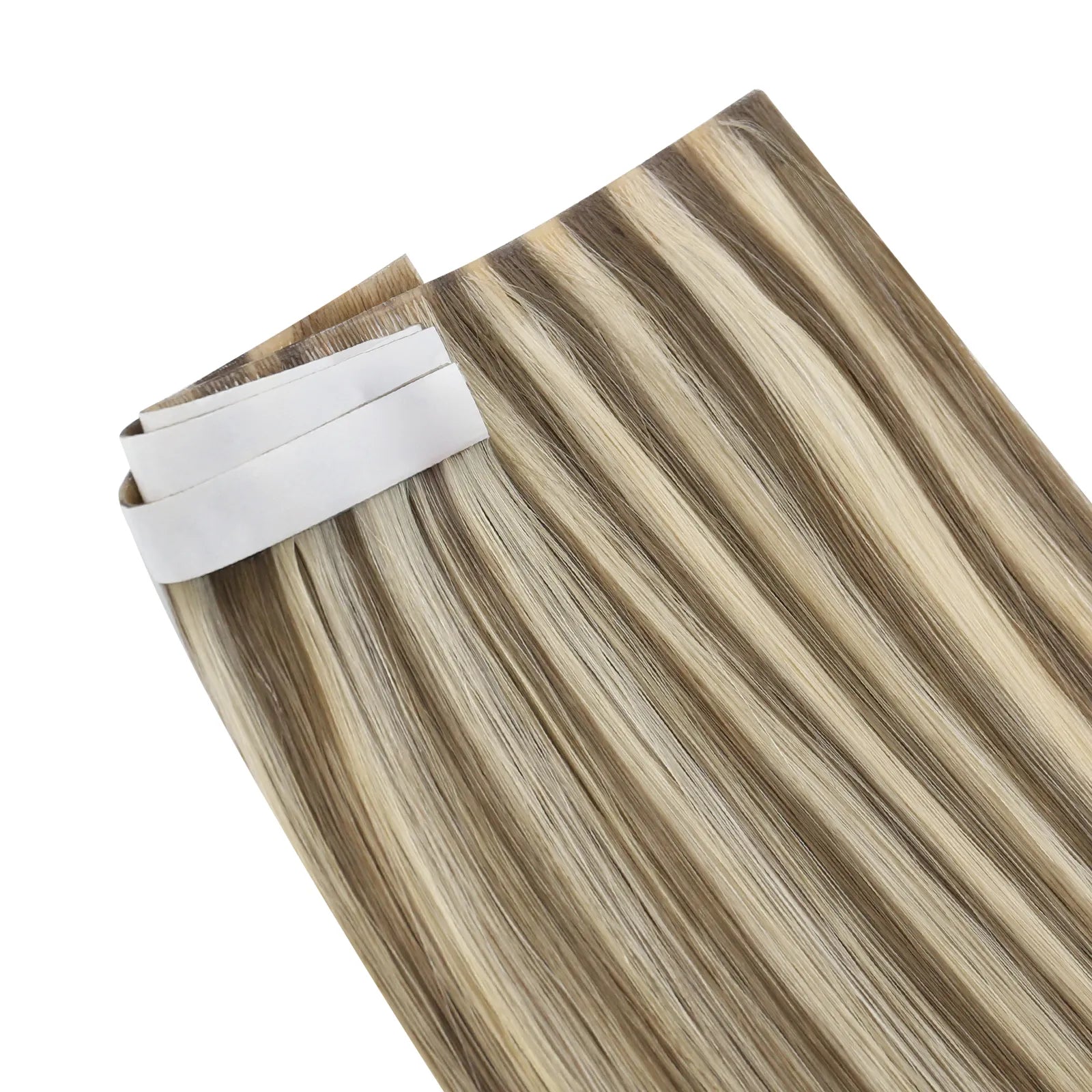 tape in weft hair extensions virgin human hair blonde for thin hair