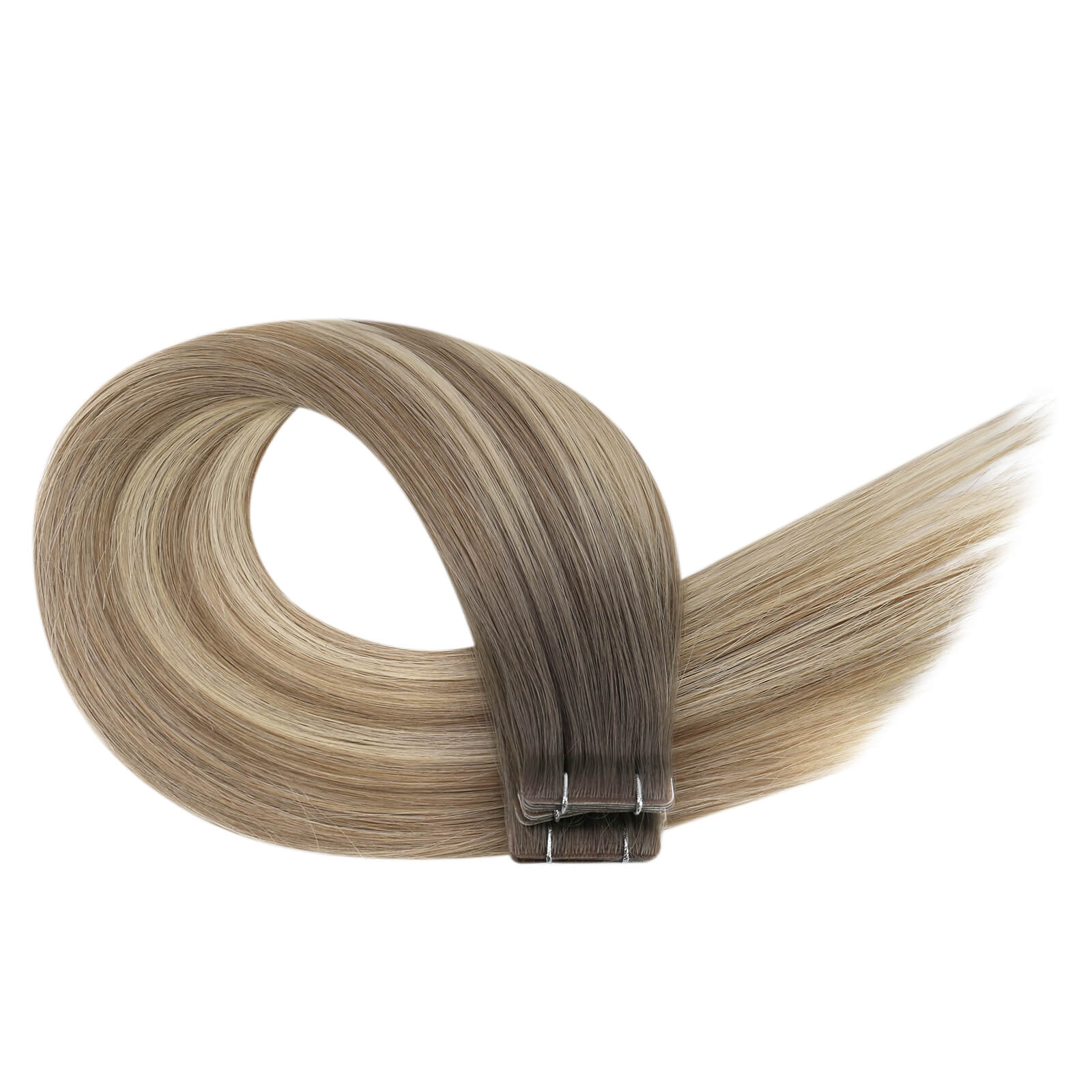 seamless invisible tape in hair extensions
