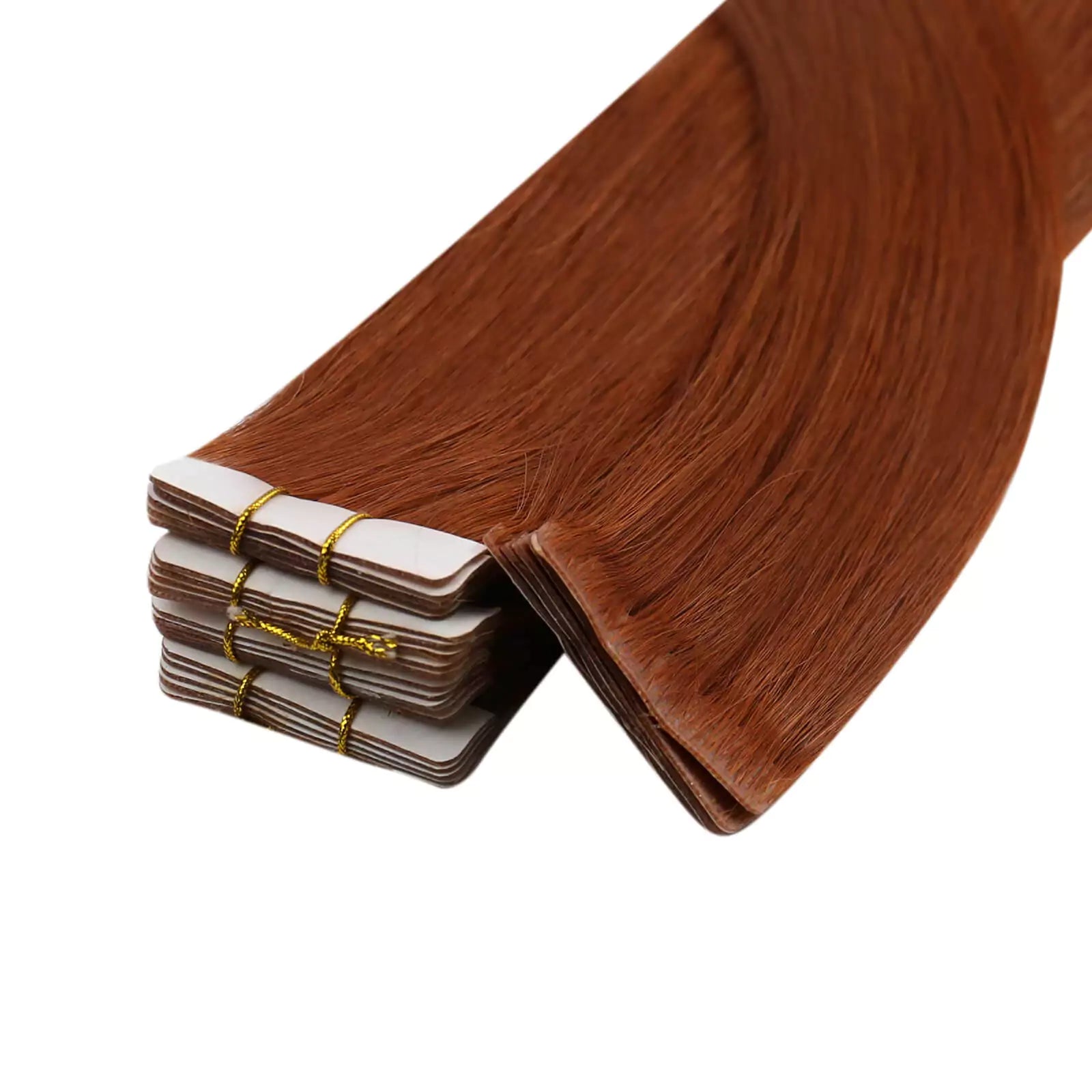 virgin tape in hair extensions copper color for women
