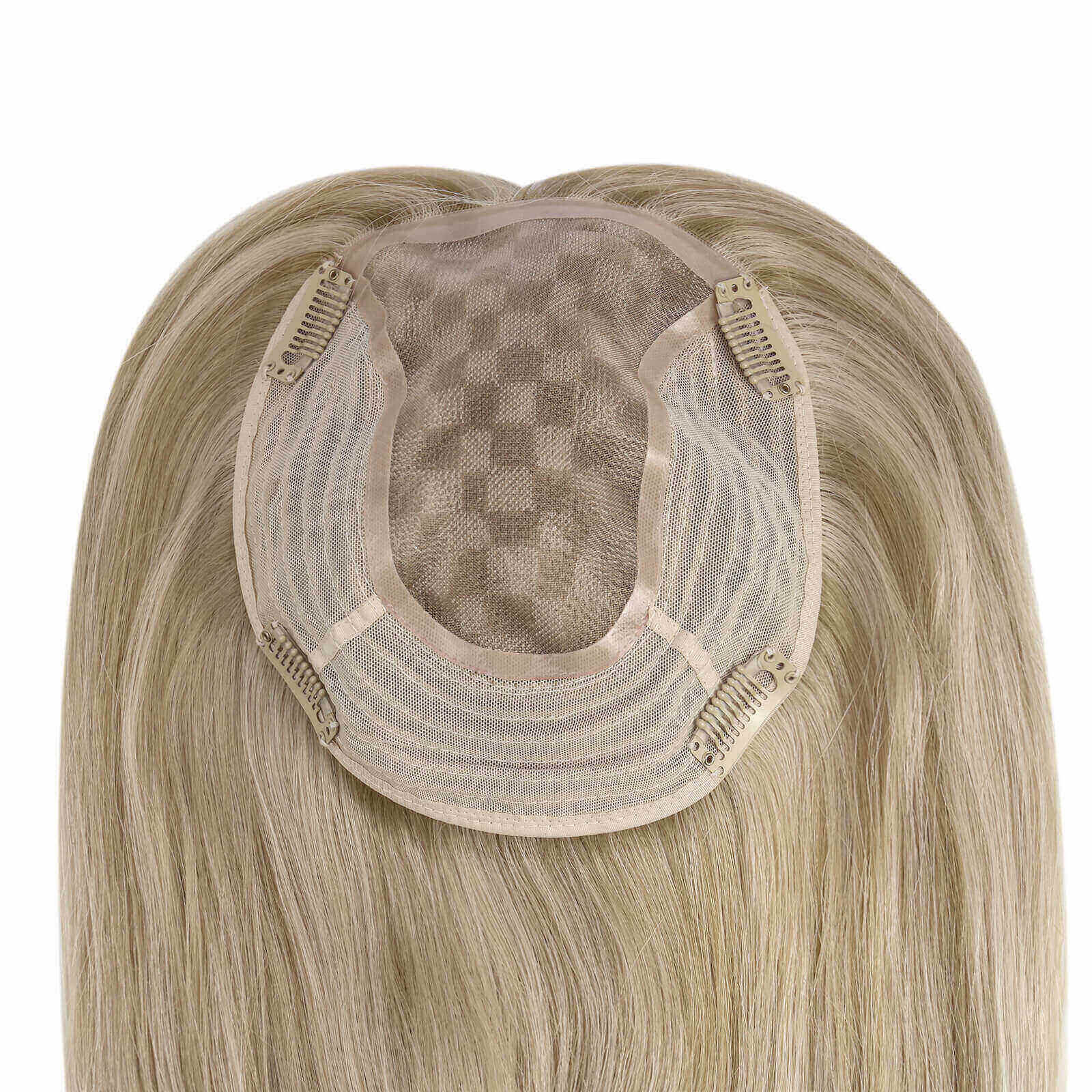 virgin hair topper 100% real human hair for women