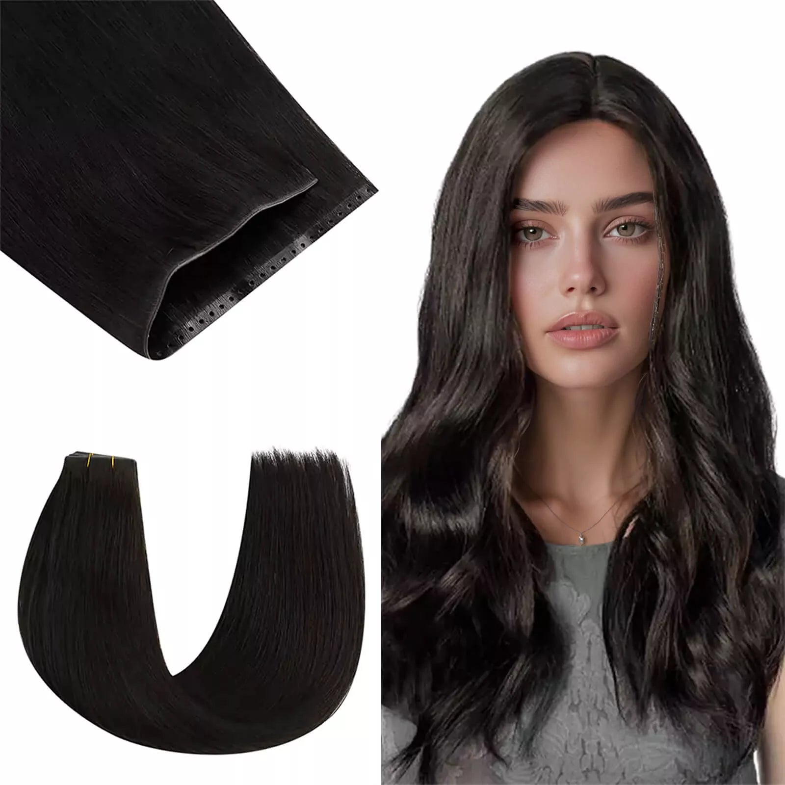 virgin hair butterfly weft extensions tangle free
