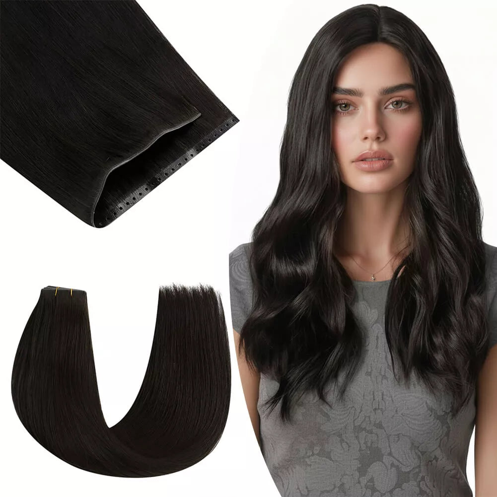virgin hair butterfly weft extensions tangle free