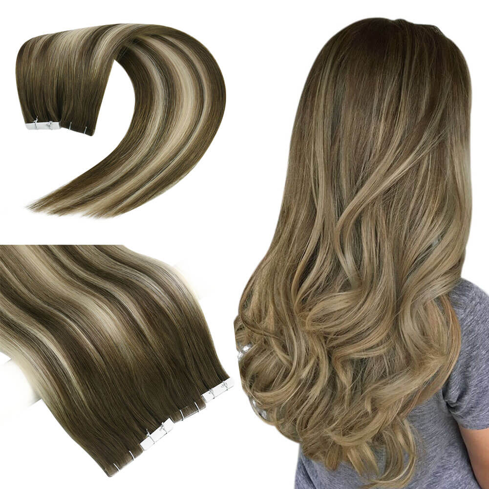 Injection Tape in Hair Invisible Human Hair Extensions 4/8/27/4