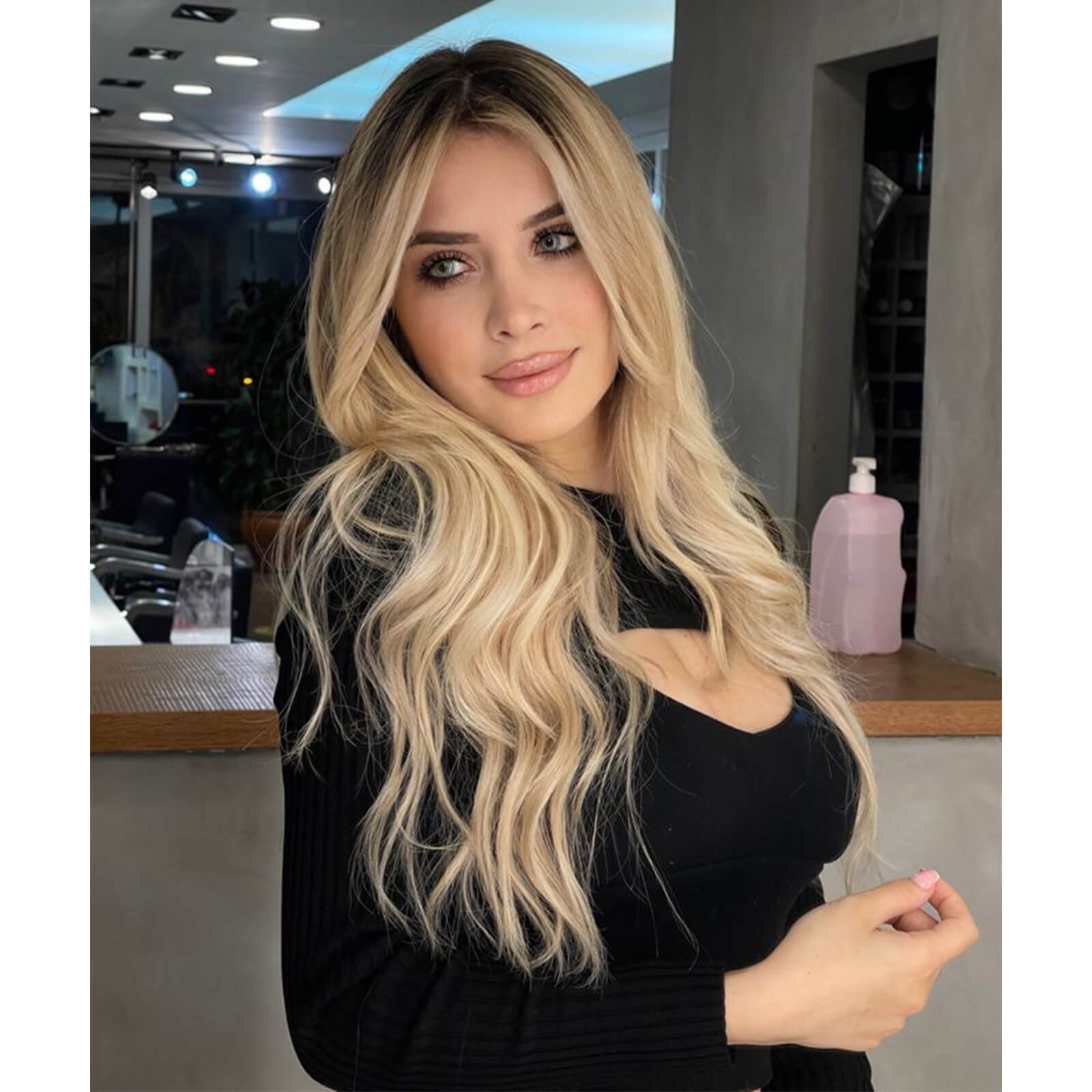 Brown Blonde Balayage Clip in Hair Extensions