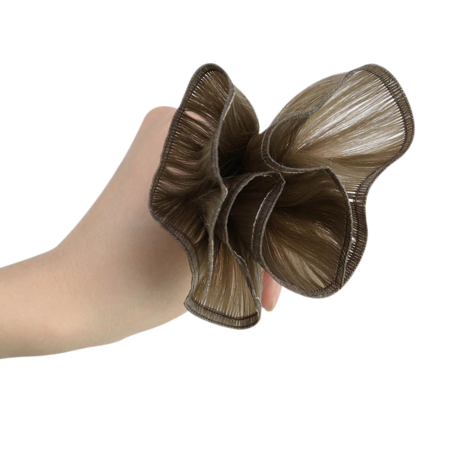 virgin+ flat weft extensions balayage color 8/8/613