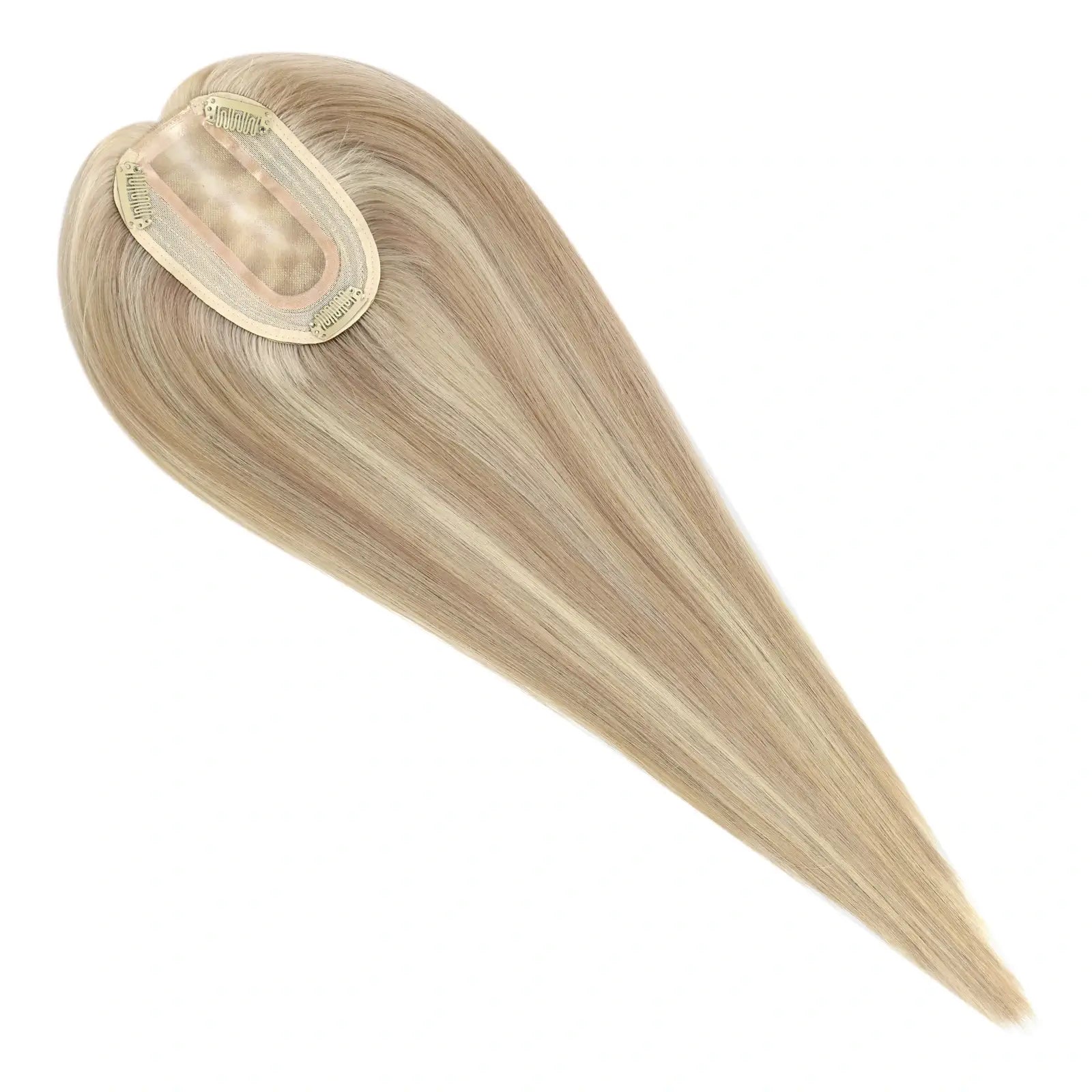 virgin human hair topper mono medium base for women