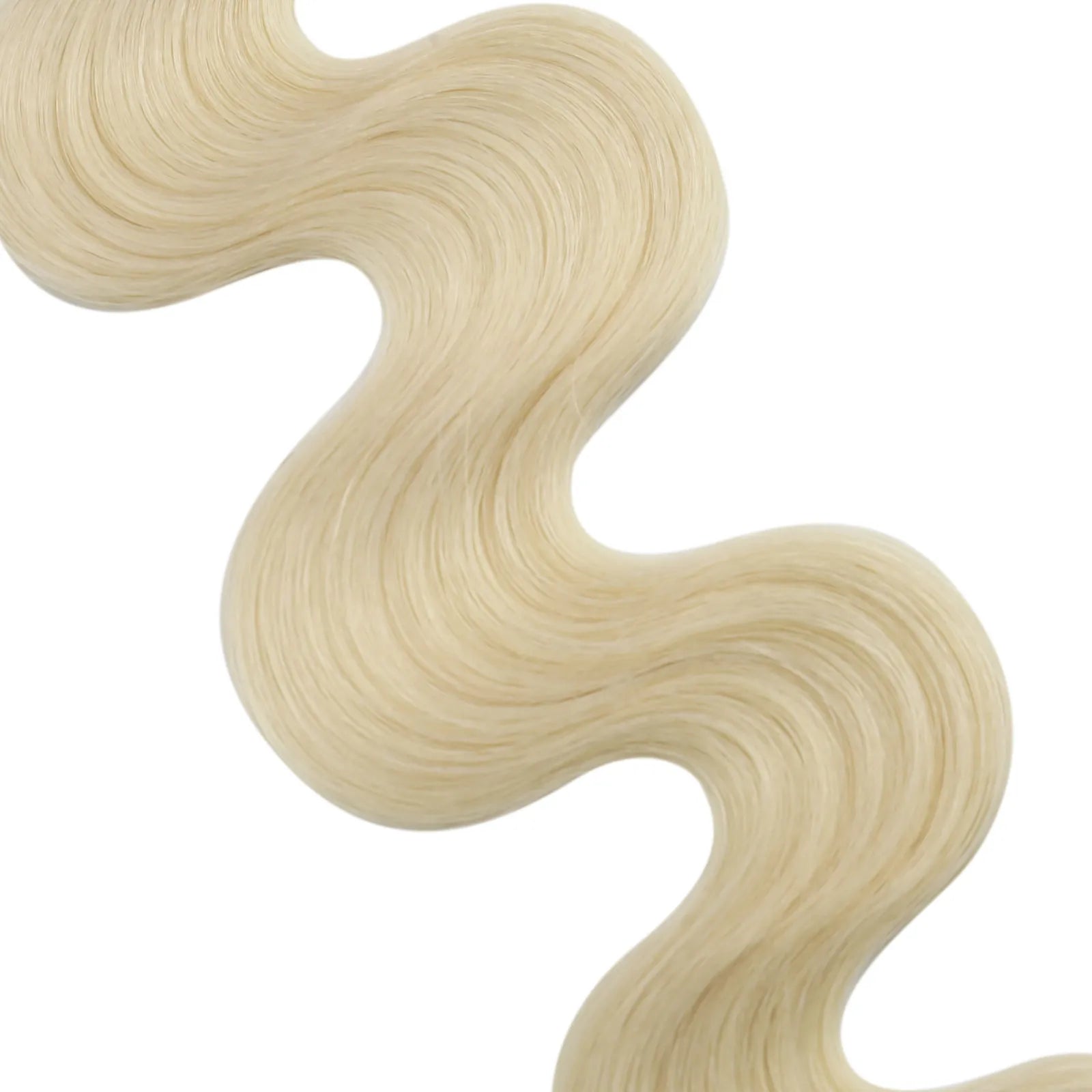 blonde wavy butterfly weft hair for thin hair
