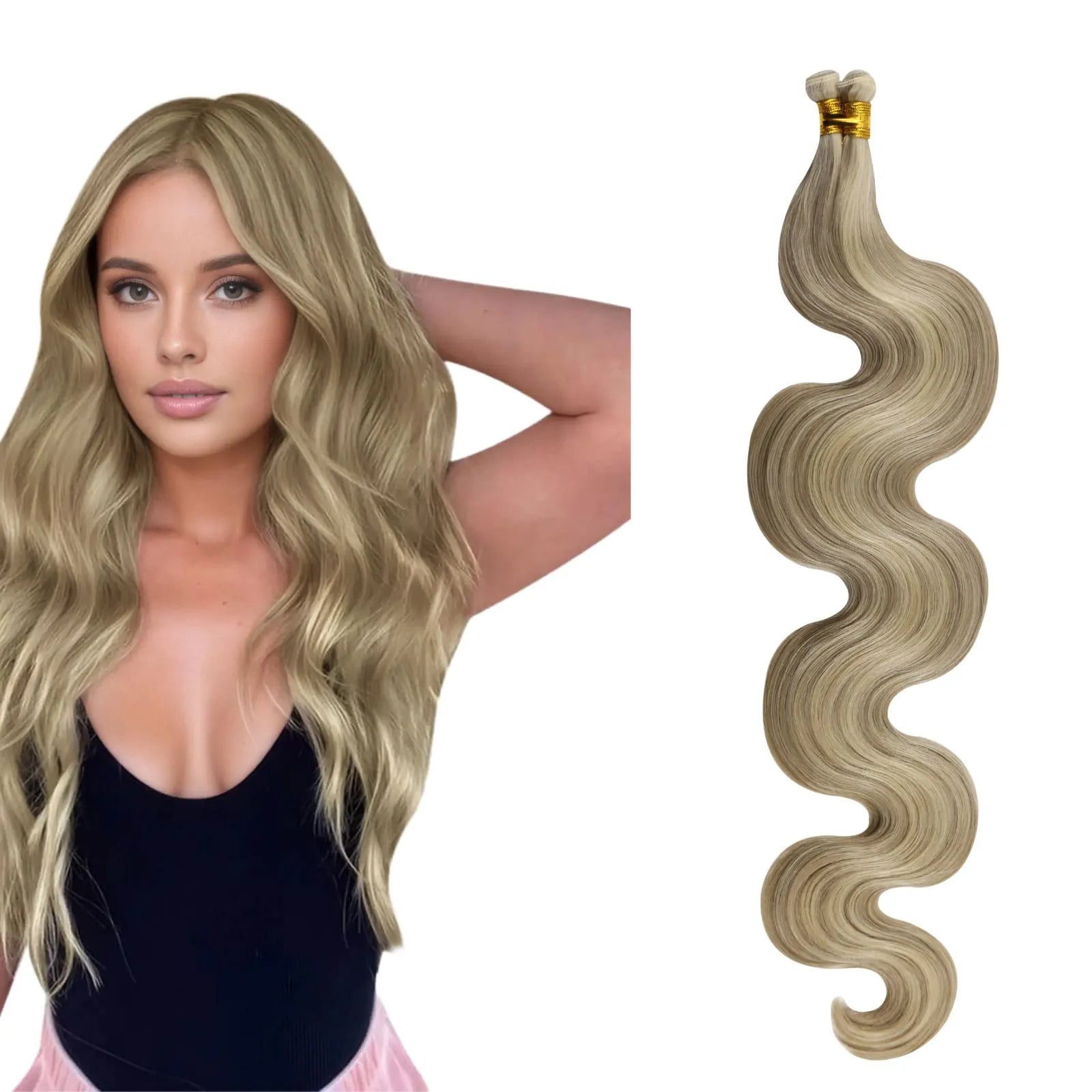 wavy hair extensions tape ins for women
