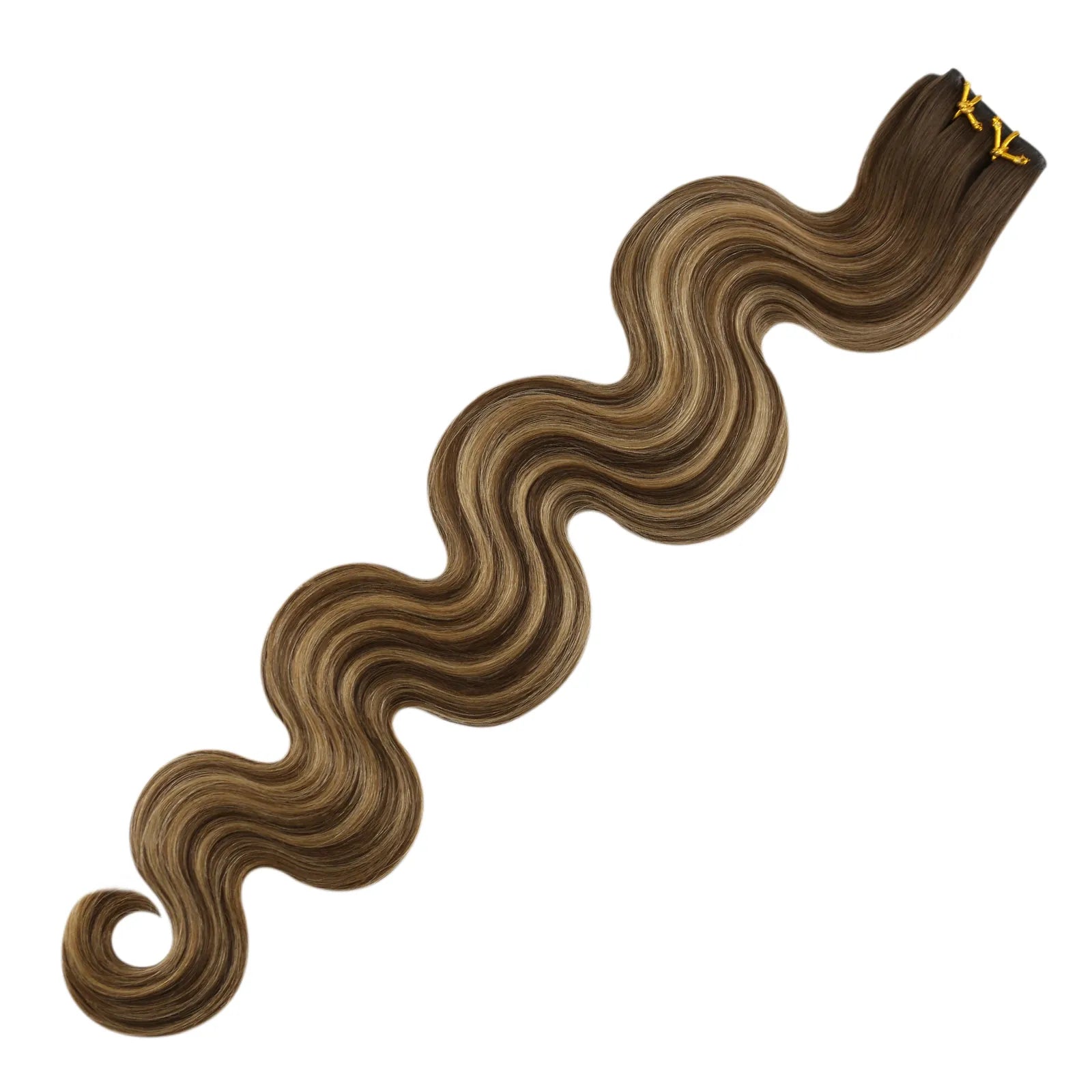 wavy butterfly weft extensions 100% human hair