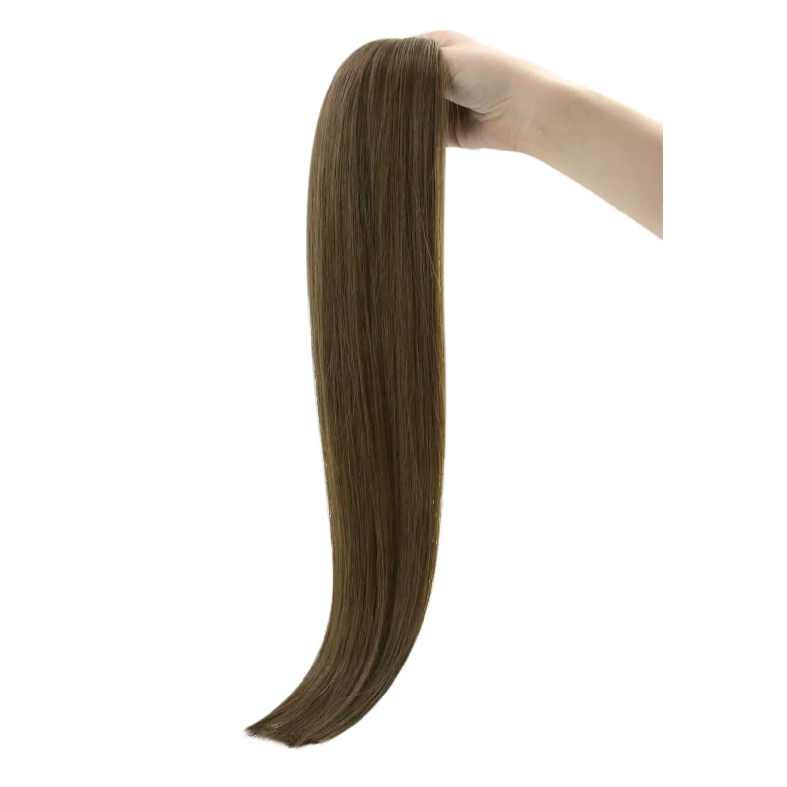 Virgin Hand-tied Real Human Hair Weft Medium Brown