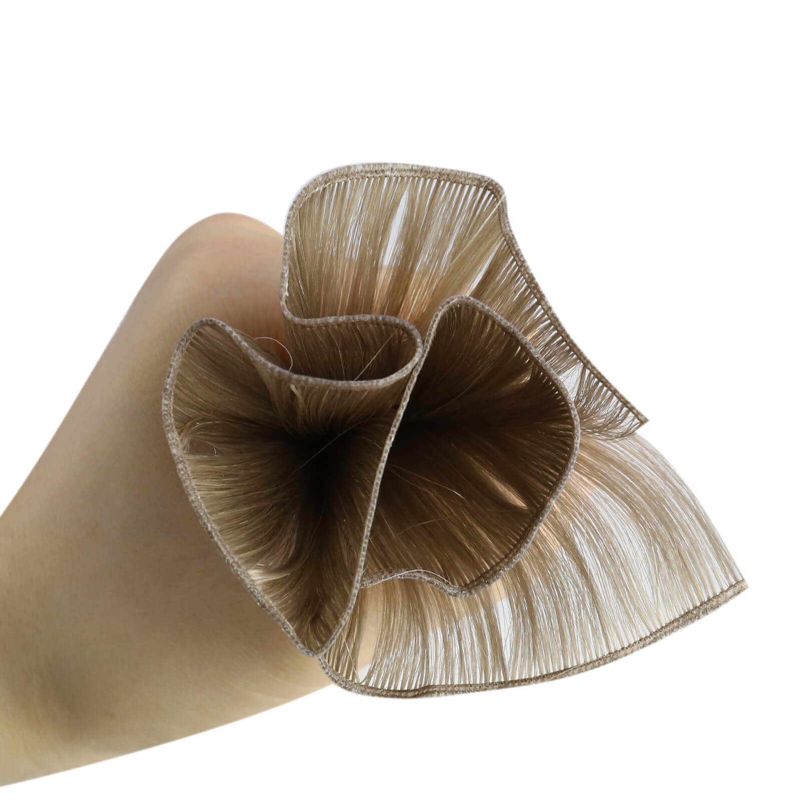 blonde sewn in hair extensions