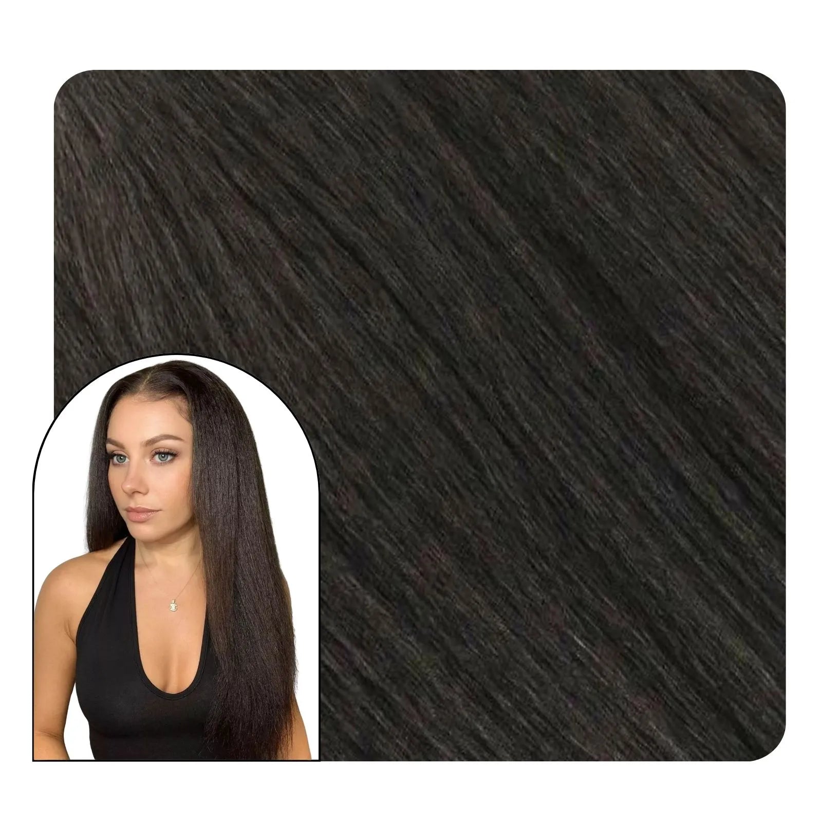 yaki clip in hair extensions brown hair