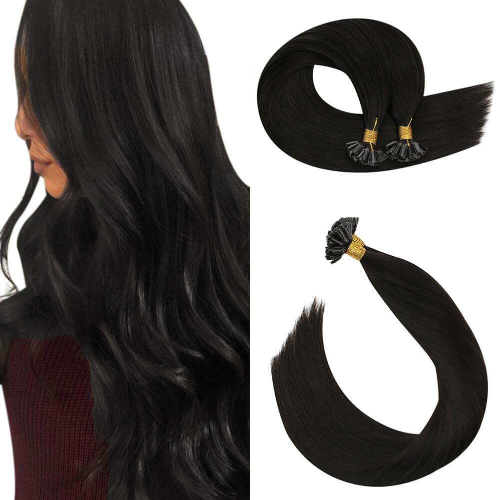 Pre Bonded Keratin U Tip Hair Extensions Hot Fusion Hair Extensions