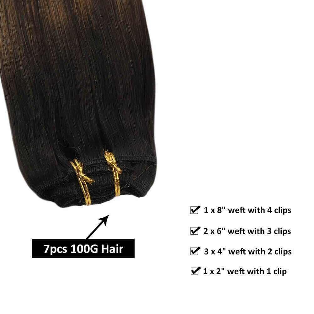 clip in hair extensions human hair
