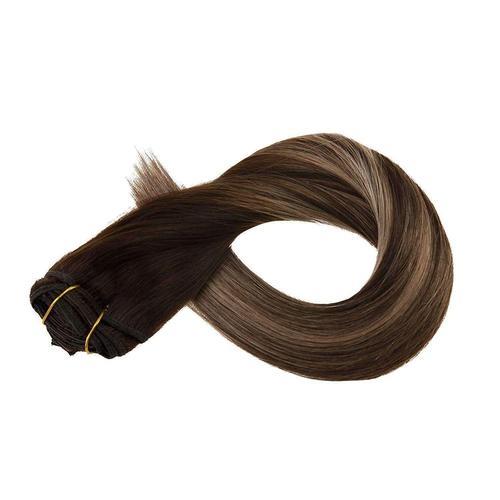 hair clip in human hair extensions