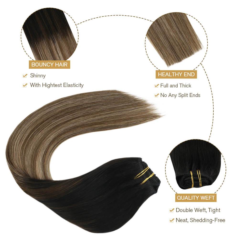 clip in hair extensions human hair