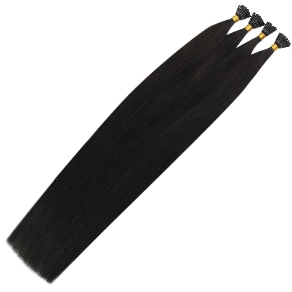 Hair I Tip Fusion Hair Extensions Off Black 1B