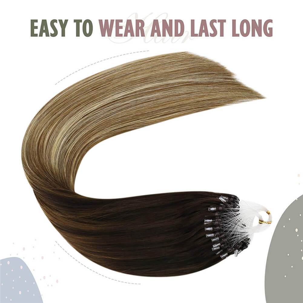 Micro Rings Loop Human Hair Extensions 50G Straight