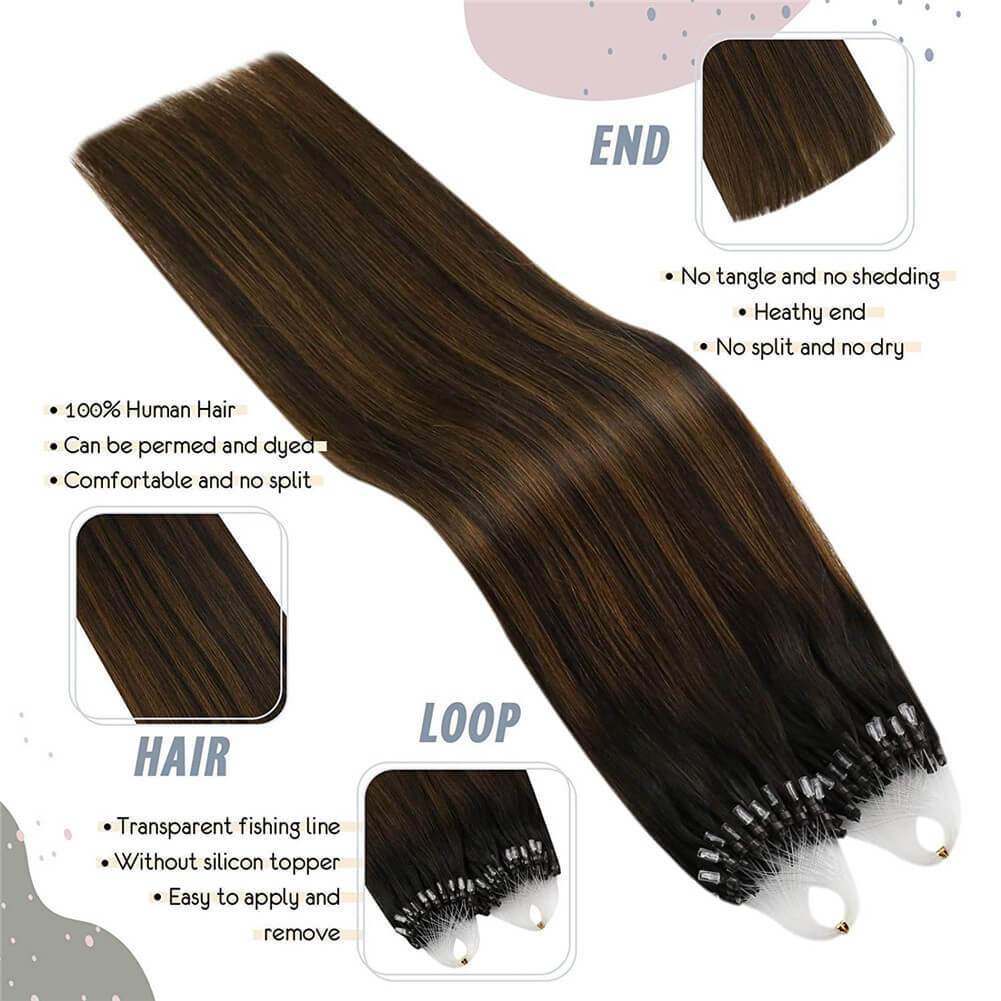 Micro Loop for Woman 50Gram Micro Ring Hair Extensions