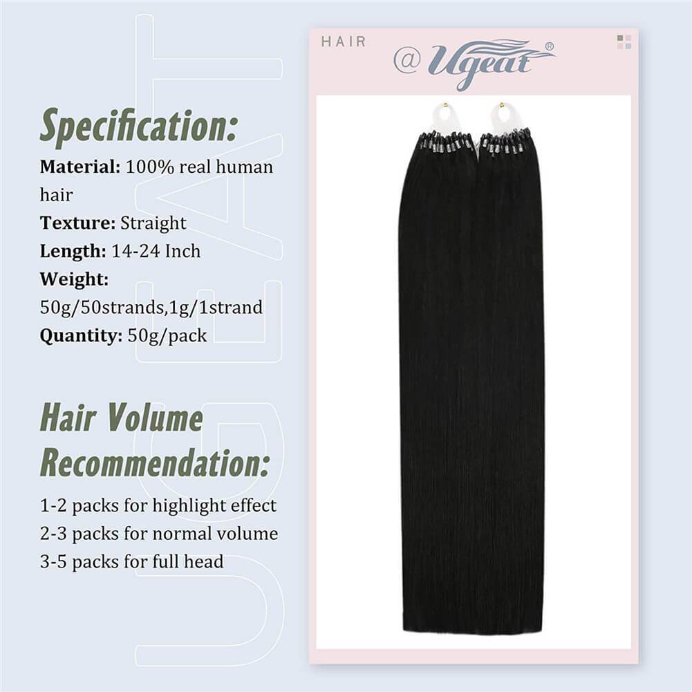 icrobead Hair Extensions Human Hair Off Black Micro Bead Hair Extensions