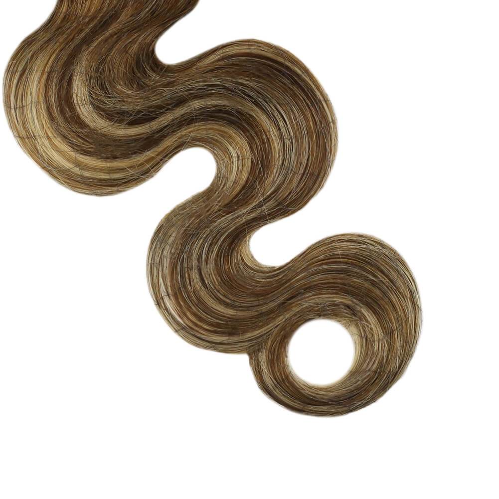 Wavy Hair Extensions Blonde Tape in Hair Extensions Human Hair