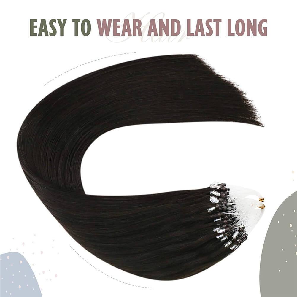 2 Remy Micro Link Real Hair Extension 50Gram Micro Bead Human Hair Extensions