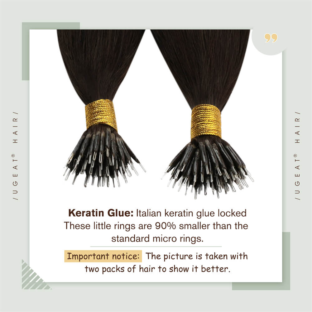 Remy Nano Micro Beads Hair Extensions Nano Link Hair Extensions