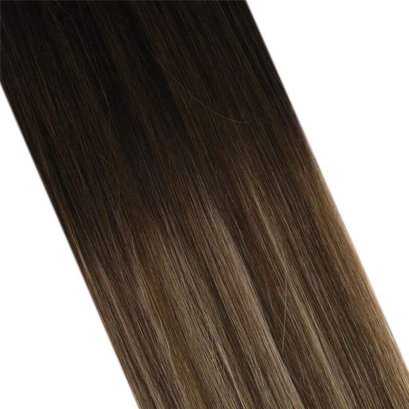 Brown Real Human Hair Tape in Extensions 20PCS Tape Hair Human Hair