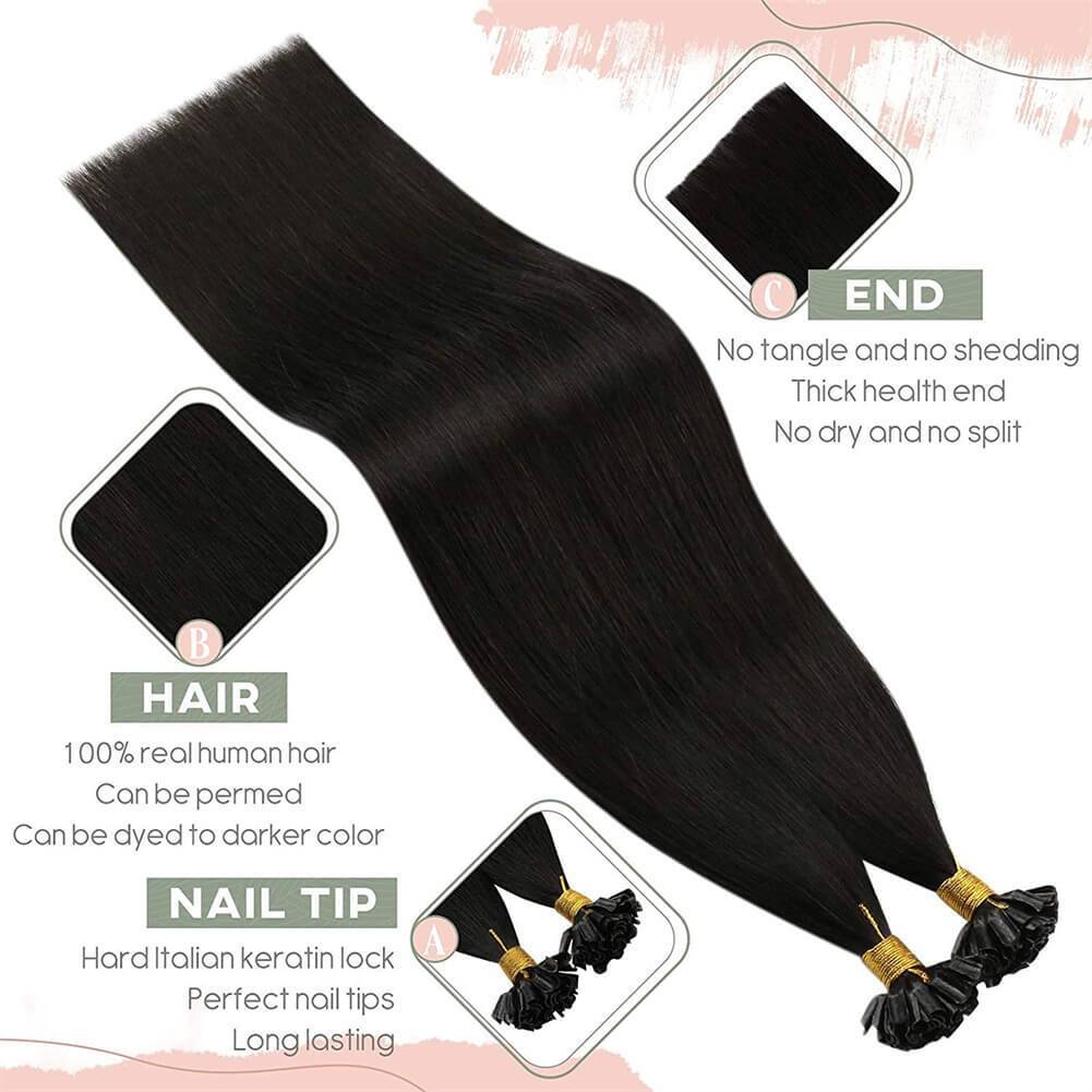 Ugeat U Tip Hair Extensions Human Hair