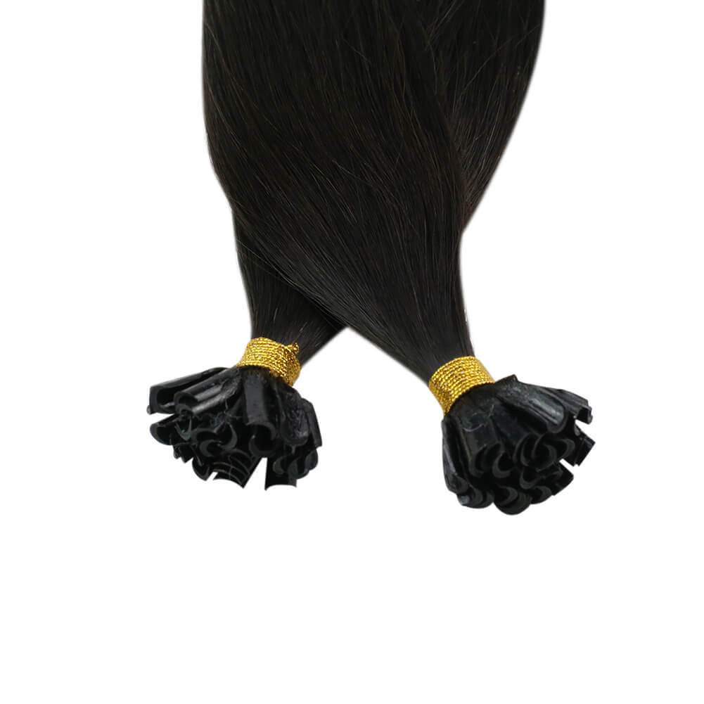 jet black virgin hair extensions u tip human hair