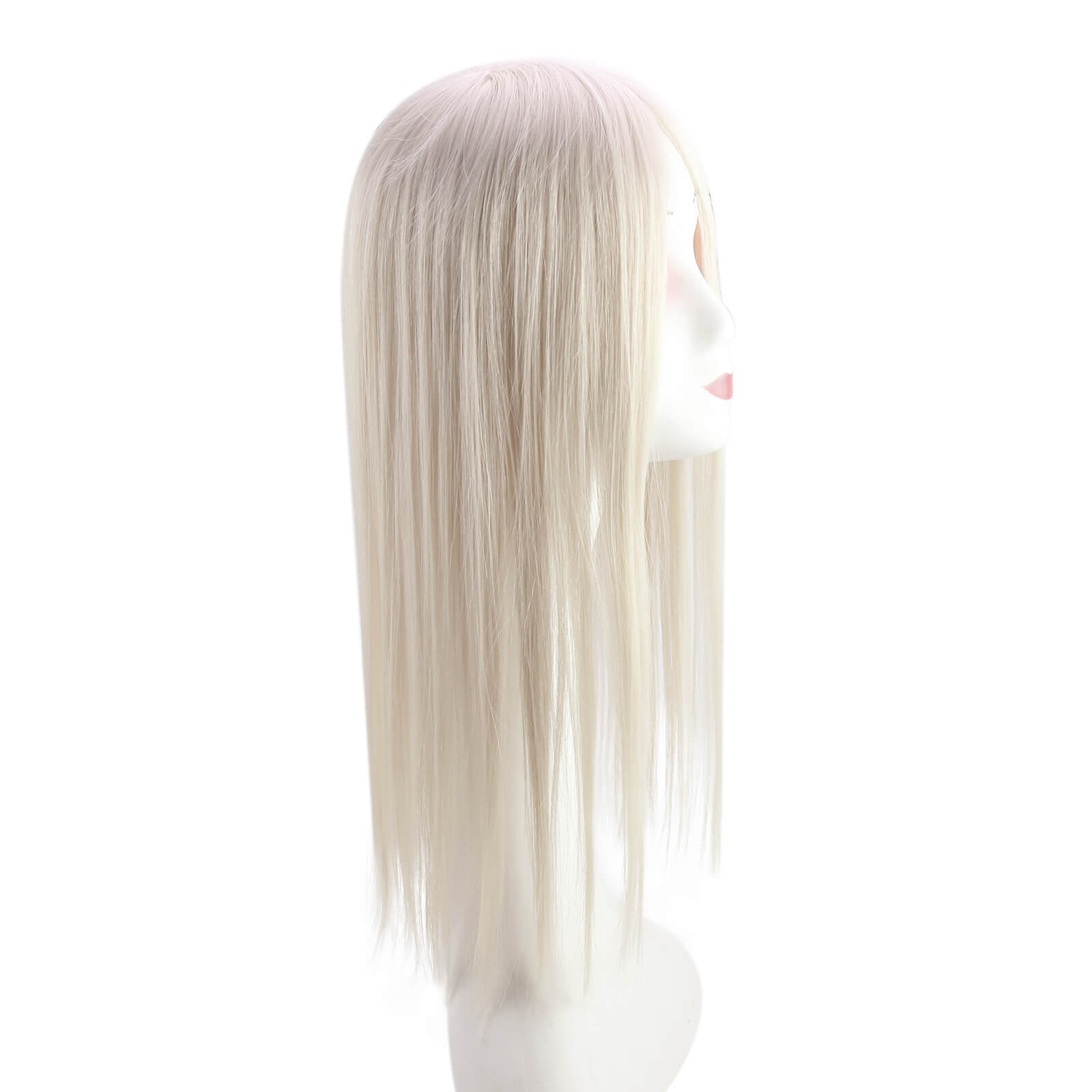Virgin Hair Topper Platinum Blonde for women