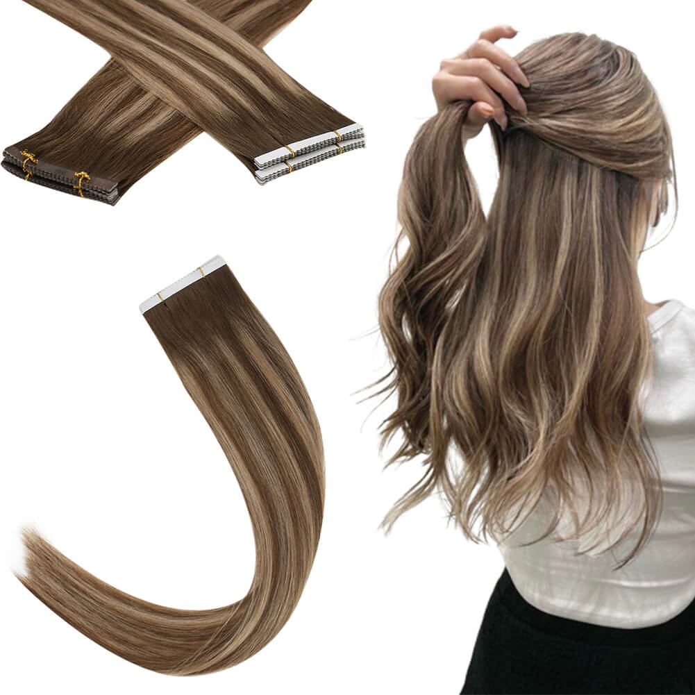 Seamless Flower Tape in Hair Extensions