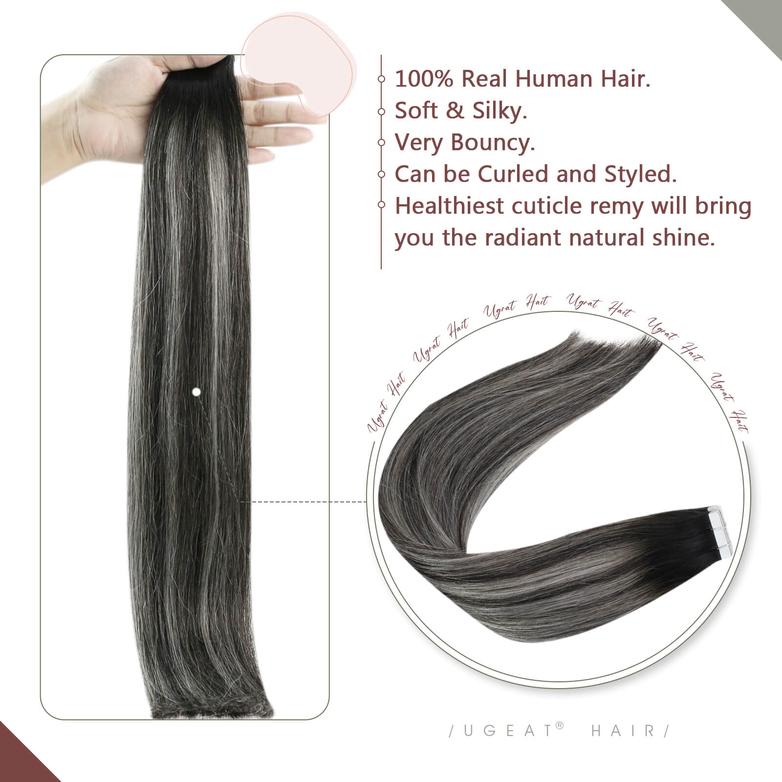 thick end virgin tape in hair extensions real hair