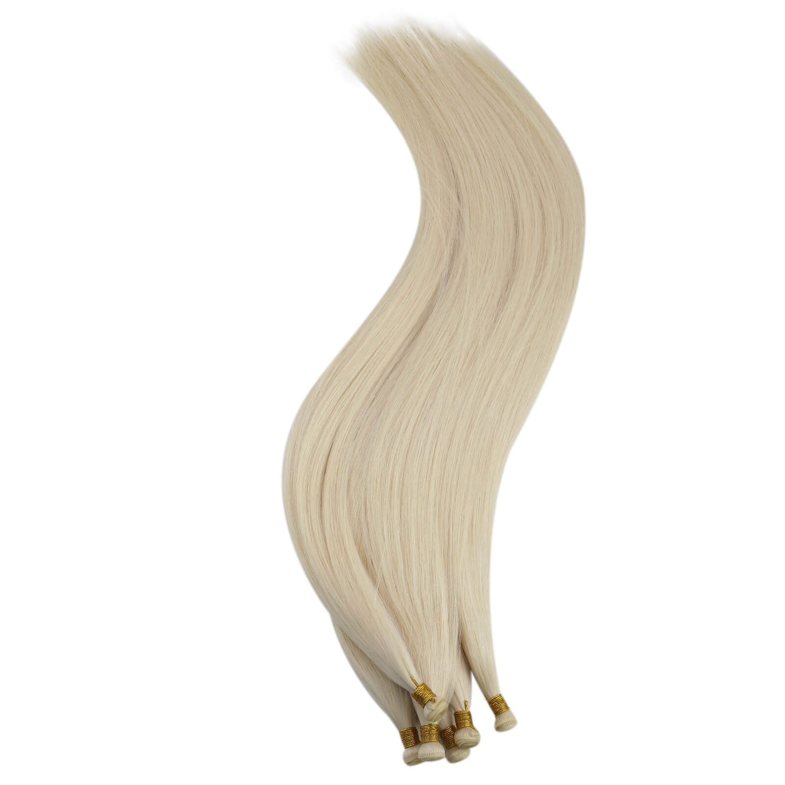 genius weft extensions white blonde