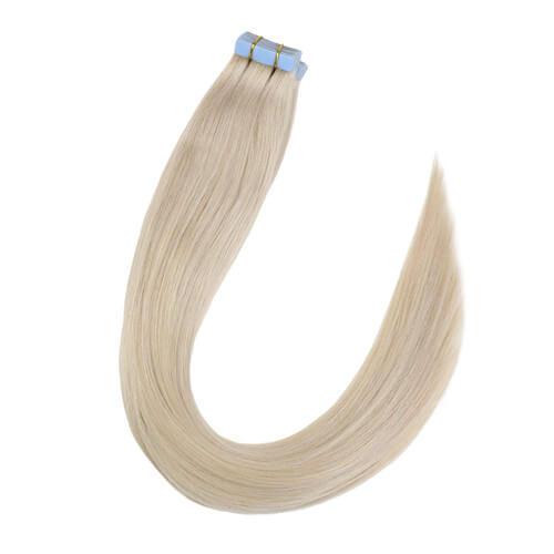 Hand Tied Double Tape Hair Extension Wavy Hair Tape in Hair Extensions
