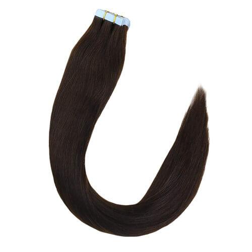 Hand Tied Double Tape Hair Extension Wavy Hair Tape in Hair Extensions