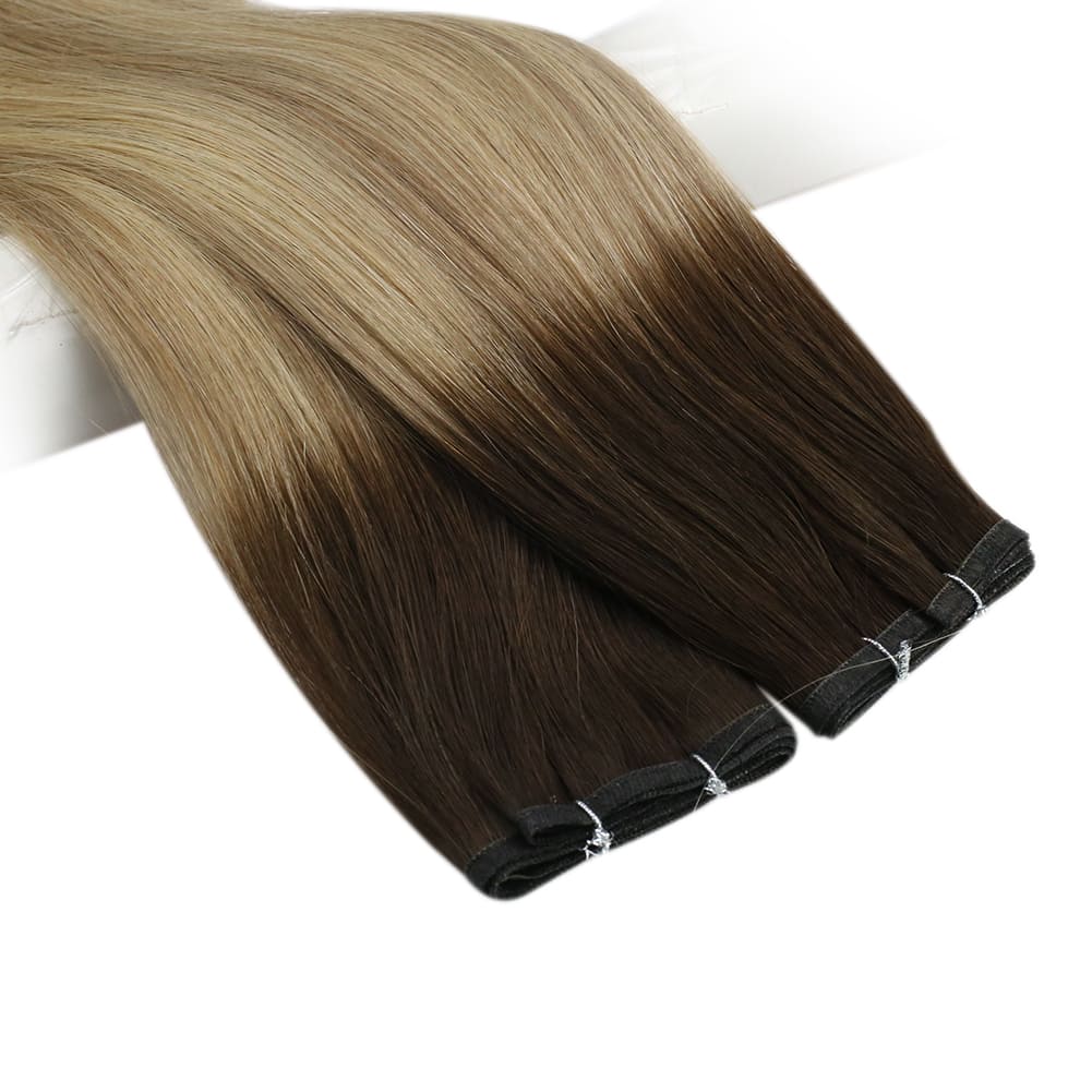 flat silk weft hair extensions