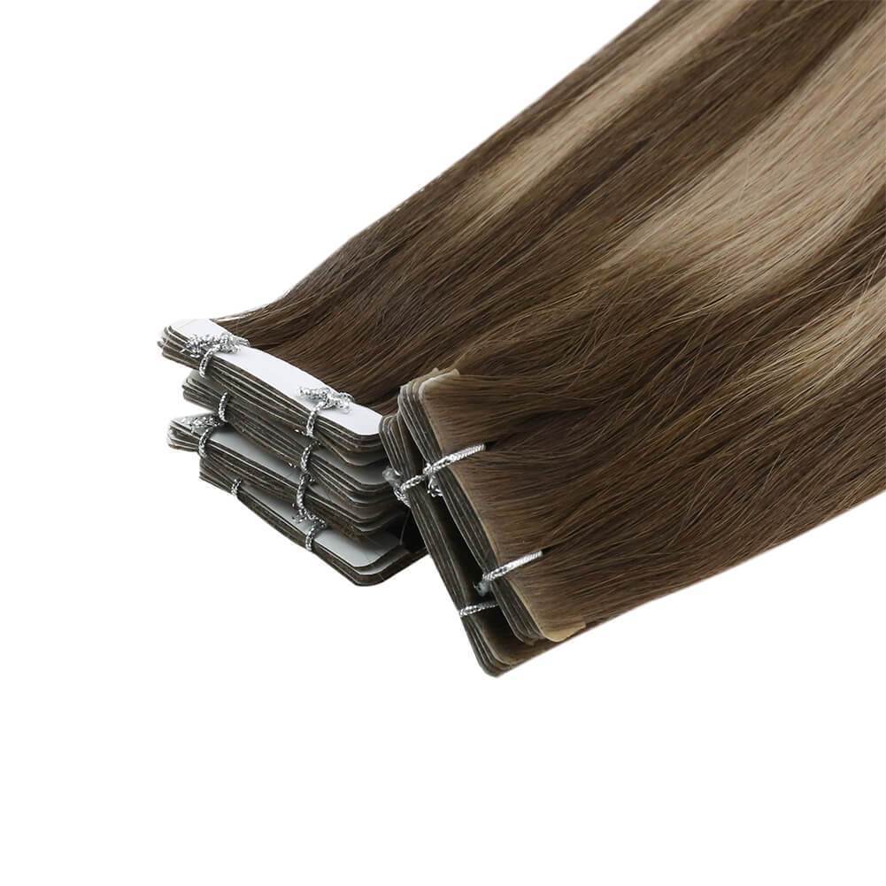 human hair tape in extensions with replacement tapes