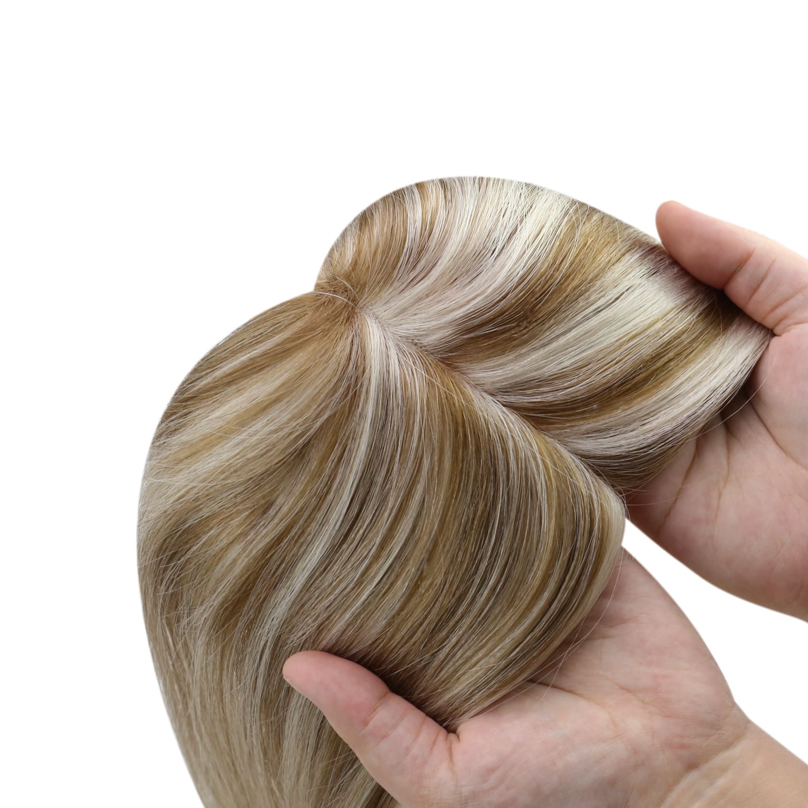 women toupee no curly human hair