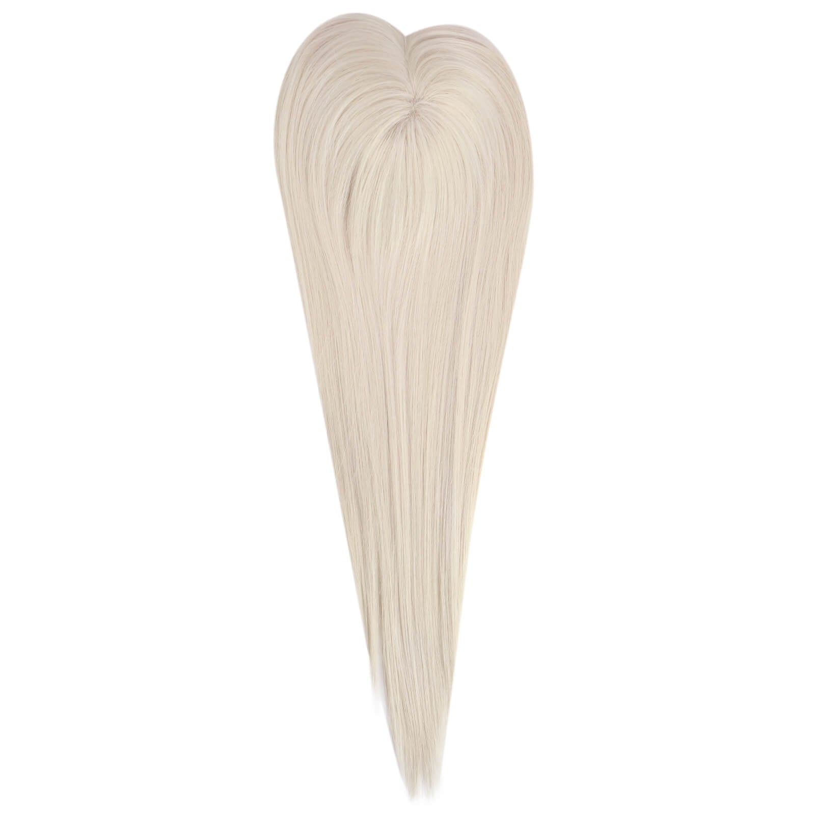 Virgin Hair Topper Platinum Blonde Wiglets Toppee 60