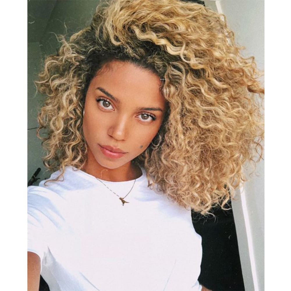 Human Hair Wigs Kinky Curly Lace Wigs