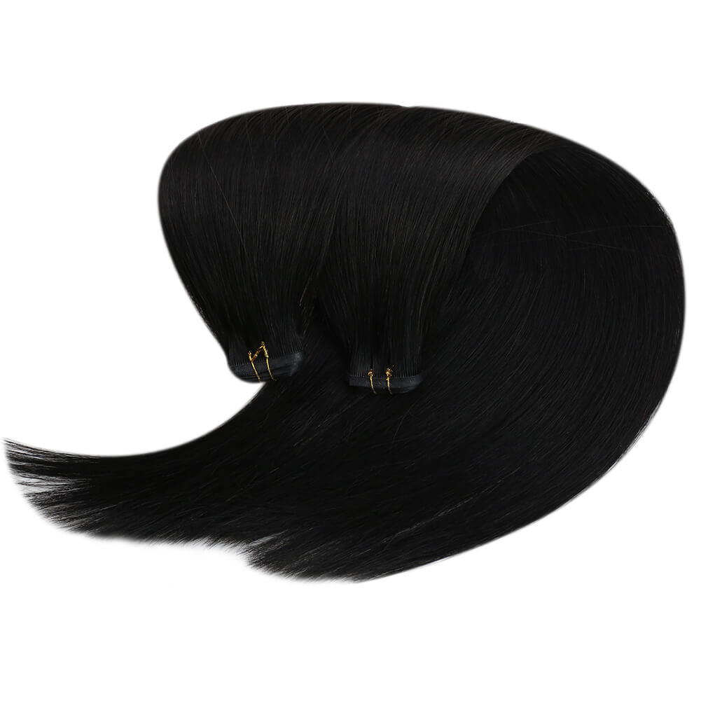 jet black human hair extensions