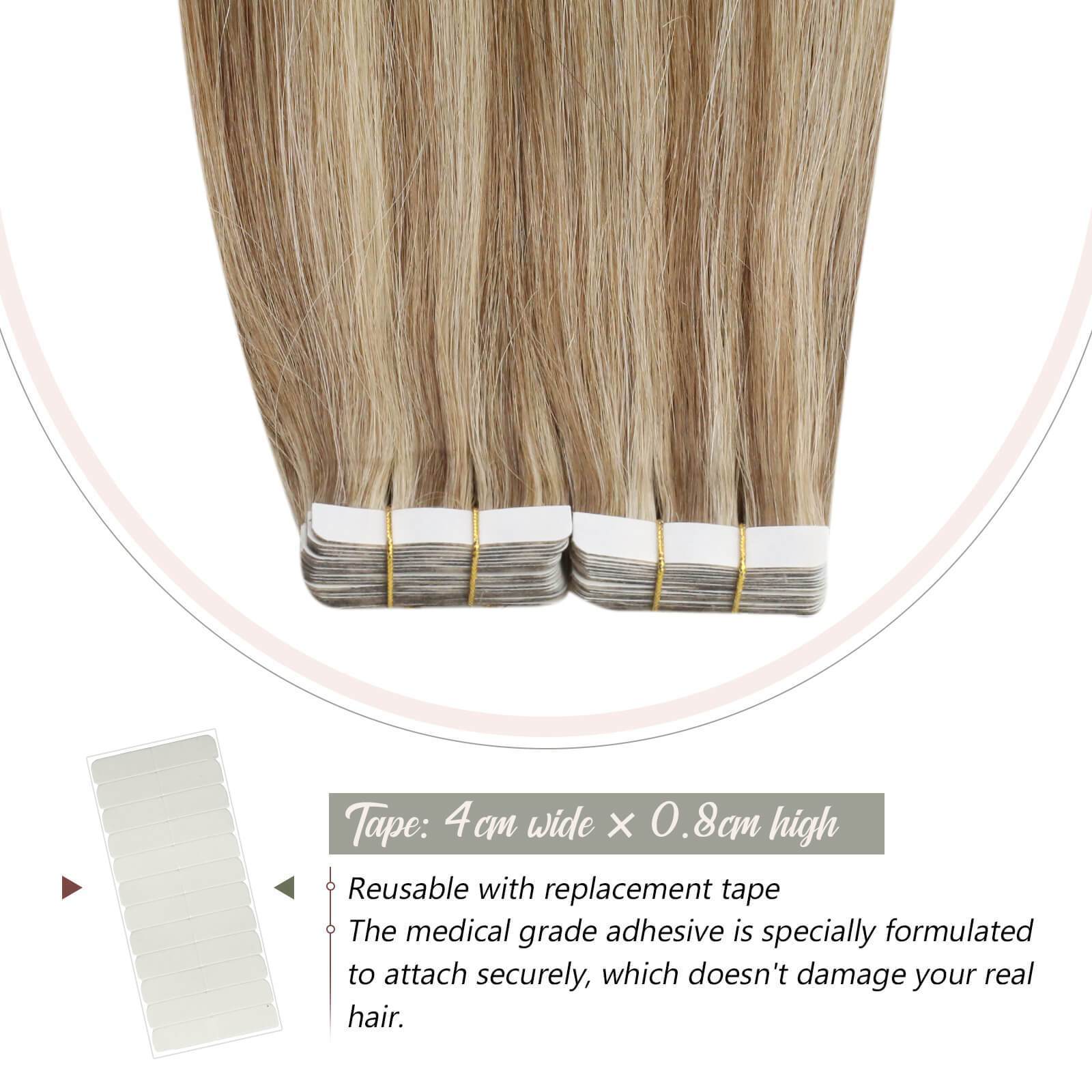 thick end virgin tape in hair extensions real hair
