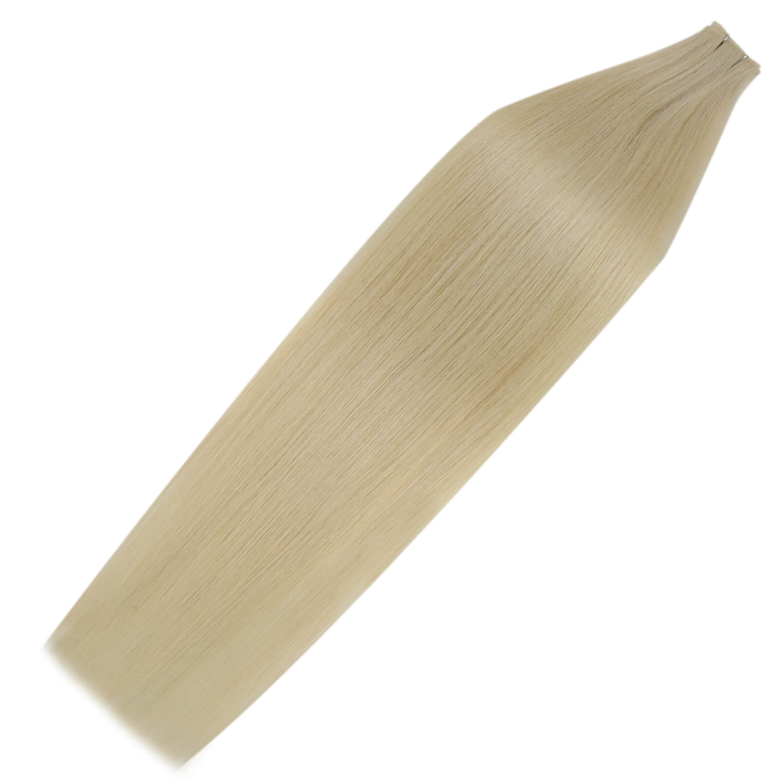Invisible Virgin Genius Weft Hair Extensions Platinum Blonde