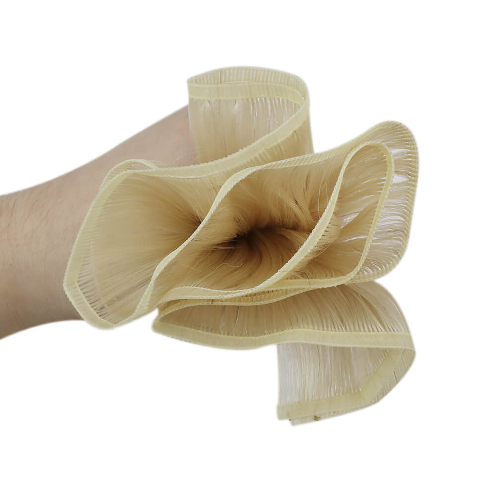 Virgin Human Hair Weft Sew in Flat Silk Weft Hair Extensions 60