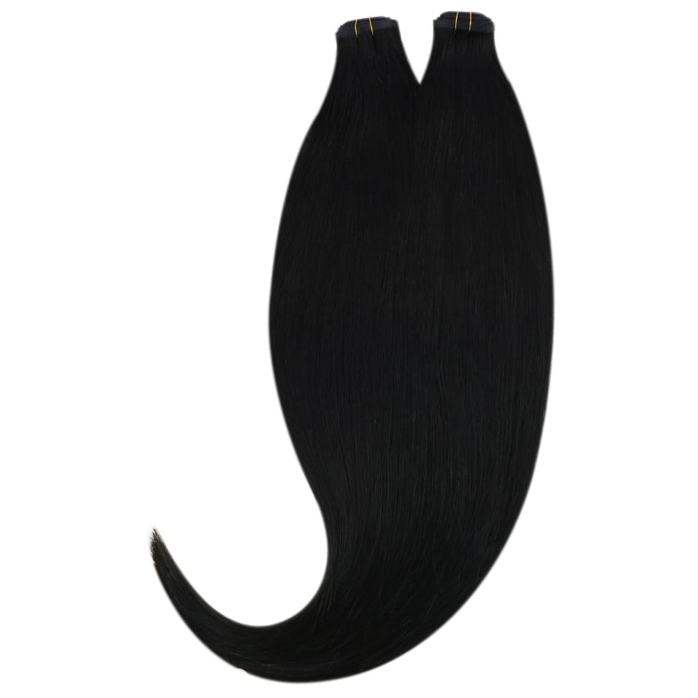 flat silk weft hair extensions